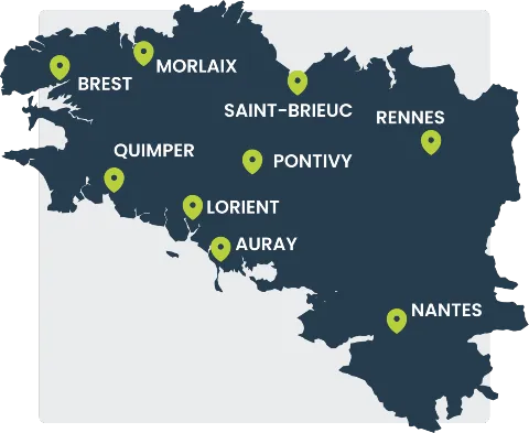 Carte des agences Mon Atout Energie