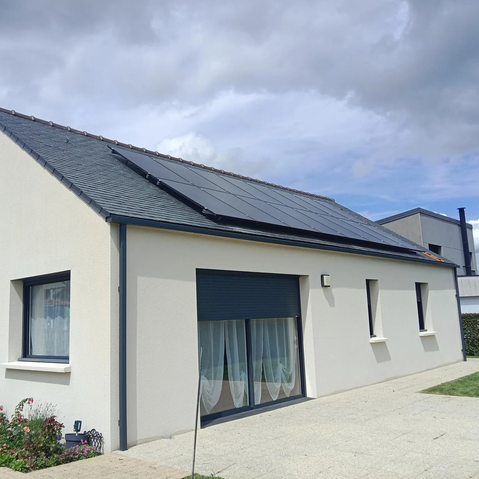 Maison disposant de panneaux photovoltaïques