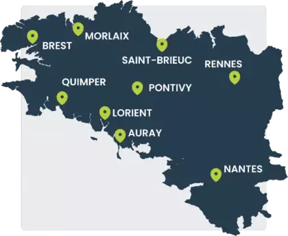 Carte des agences Mon Atout Energie