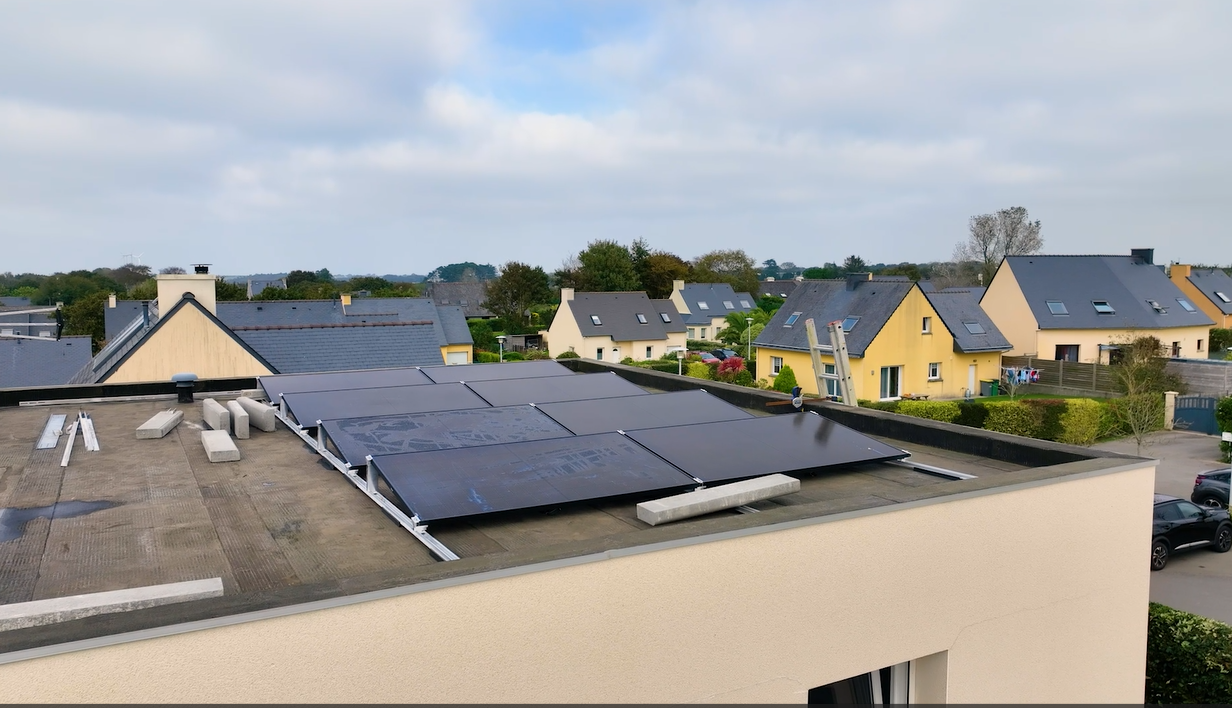 Panneaux solaire sur un toit