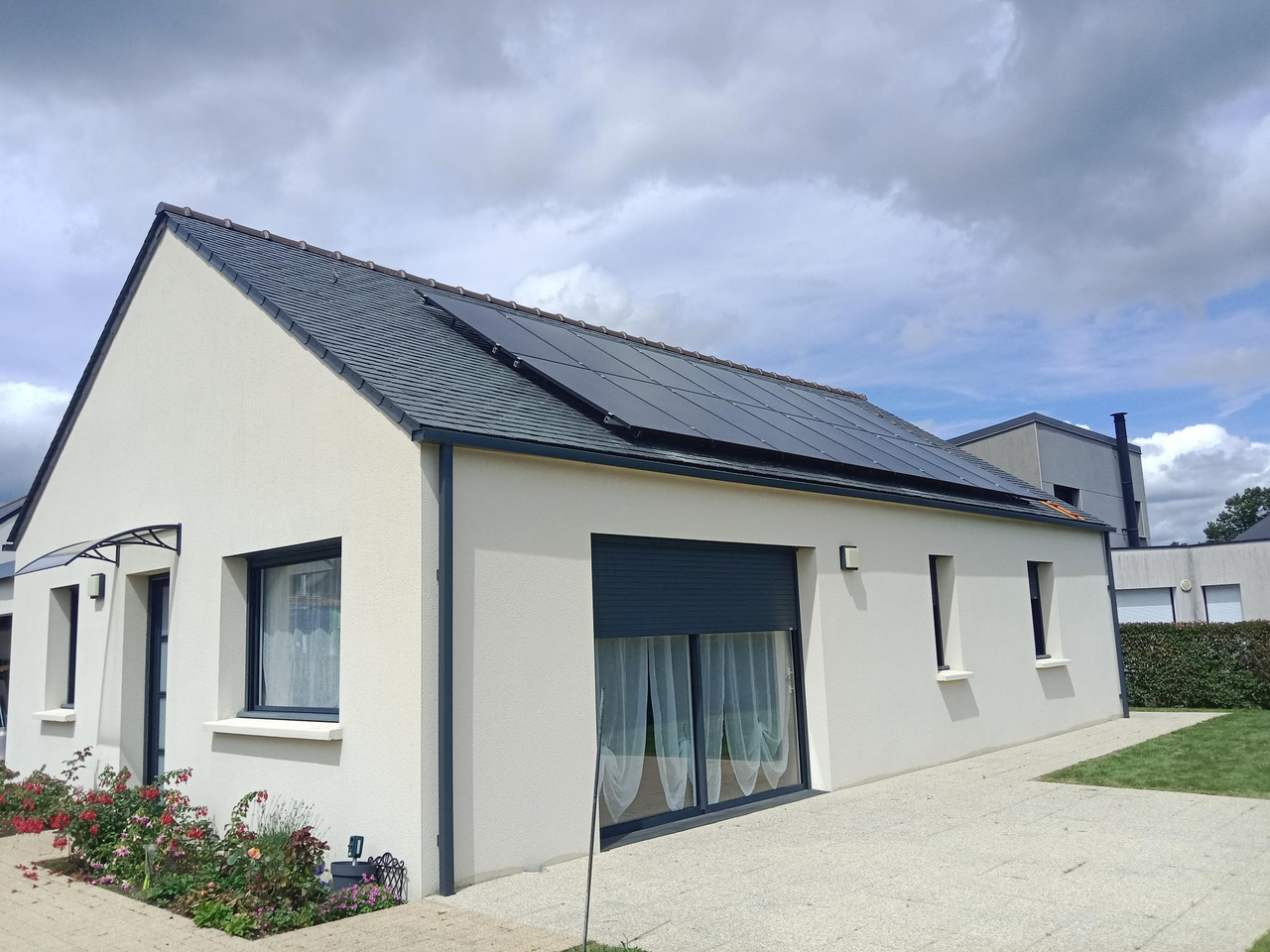 Panneaux solaire sur un toit